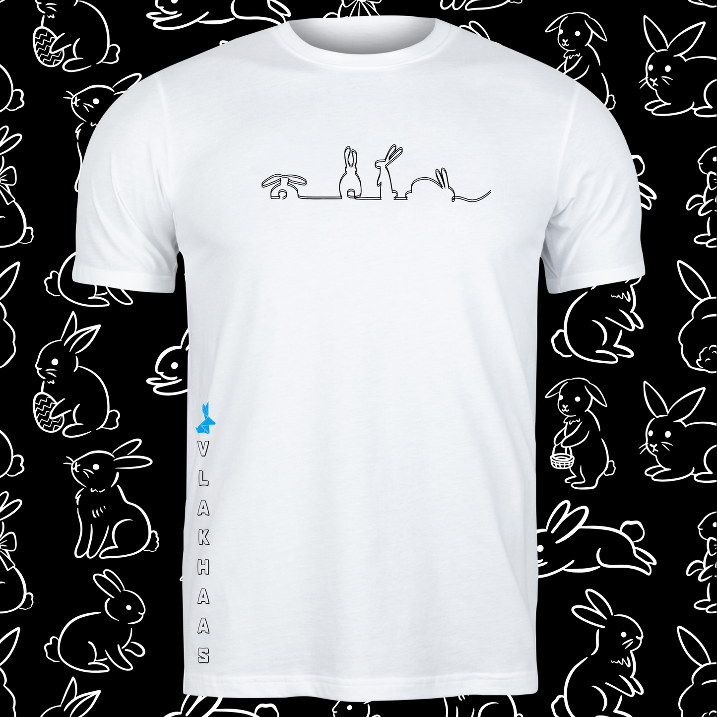 Vlakhaas T-Hemp vir Mans en Dames