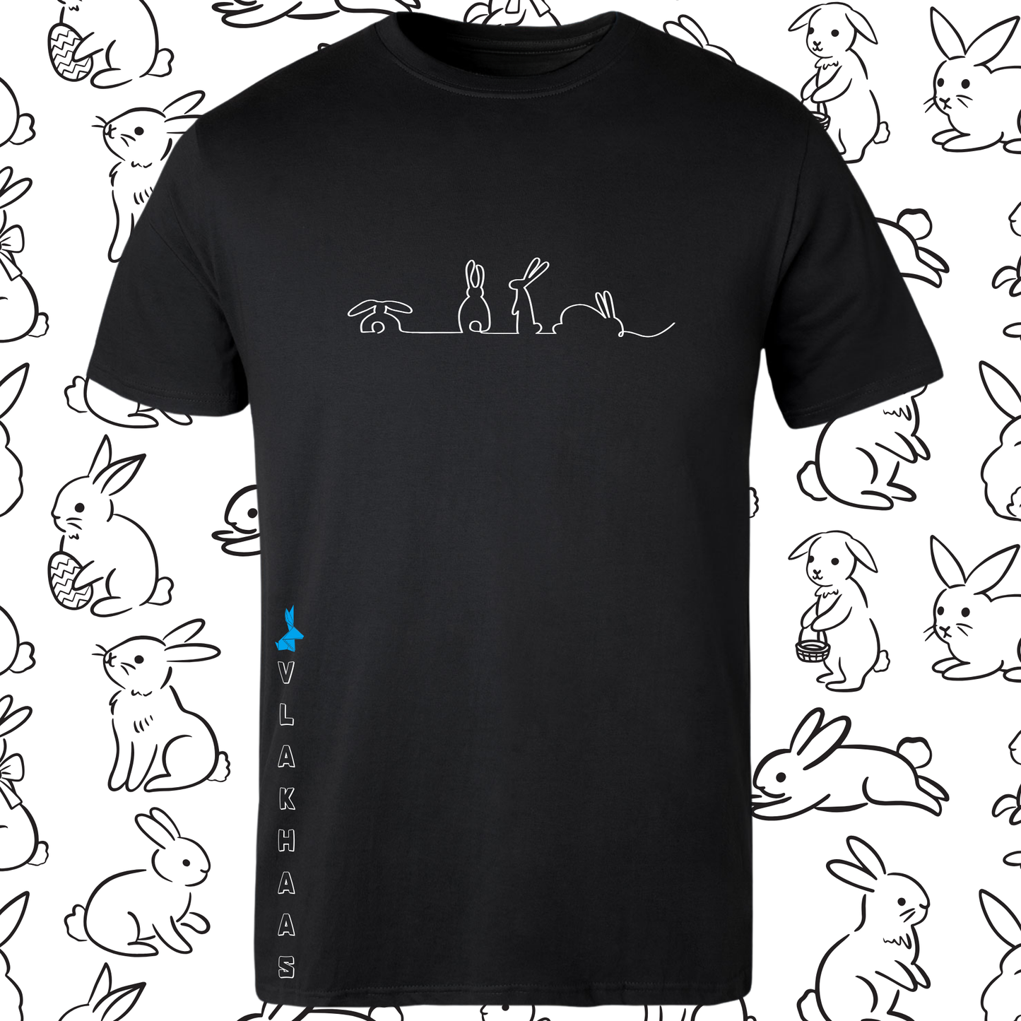 Vlakhaas T-Hemp vir Mans en Dames