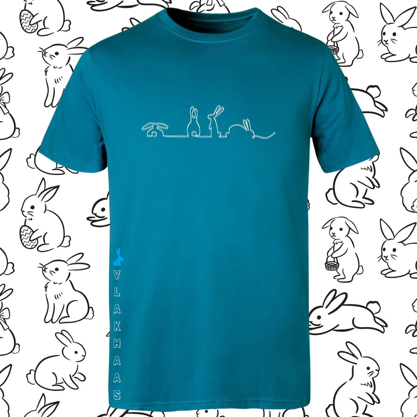 Vlakhaas T-Hemp vir Mans en Dames