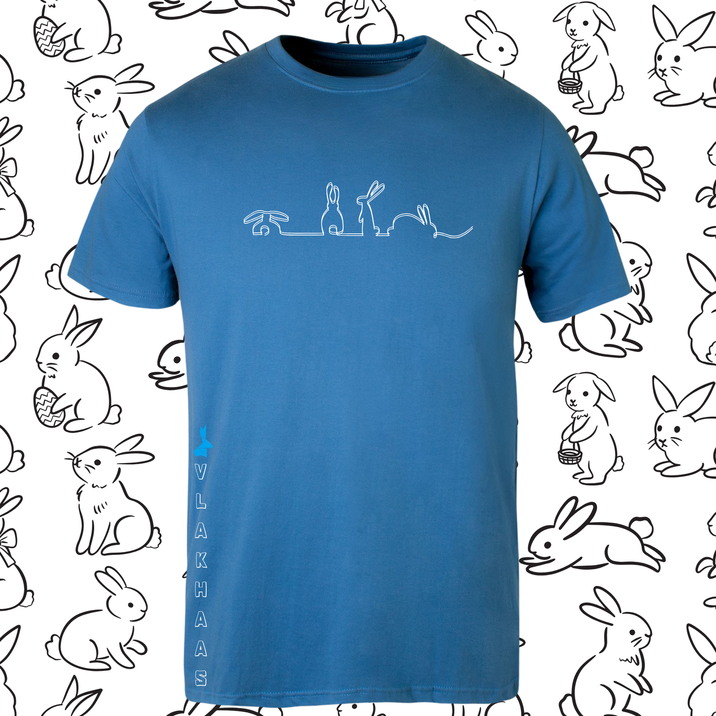 Vlakhaas T-Hemp vir Mans en Dames