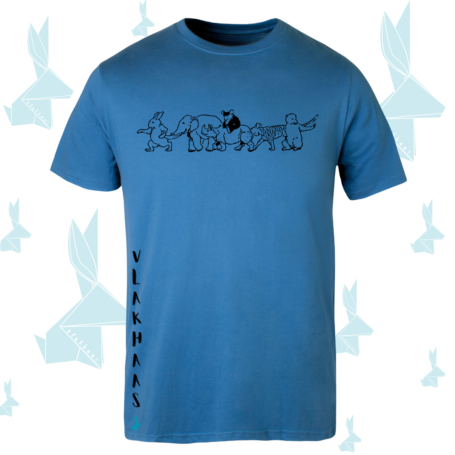 Vlakhaas T-Hemp vir Mans en Dames