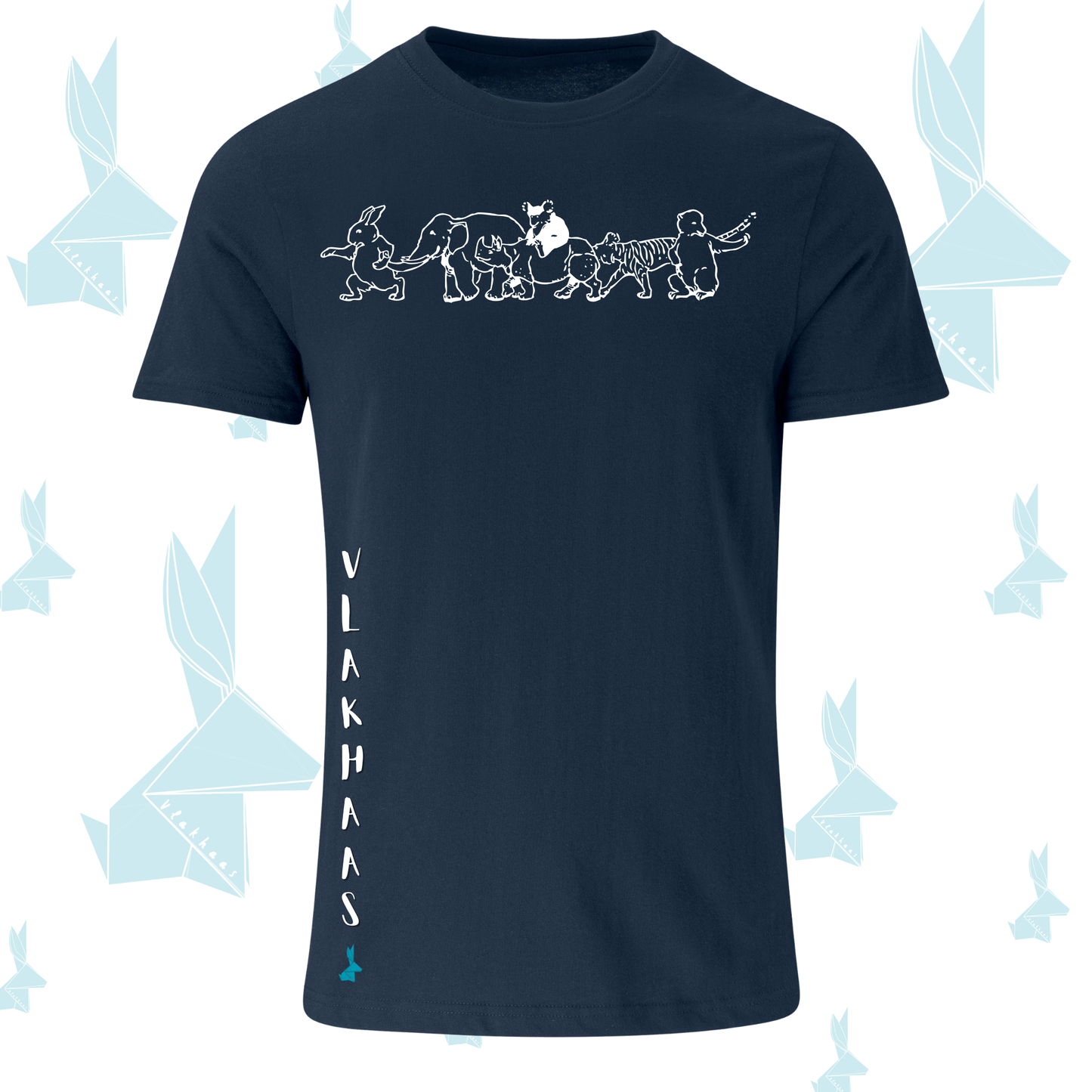 Vlakhaas T-Hemp vir Mans en Dames