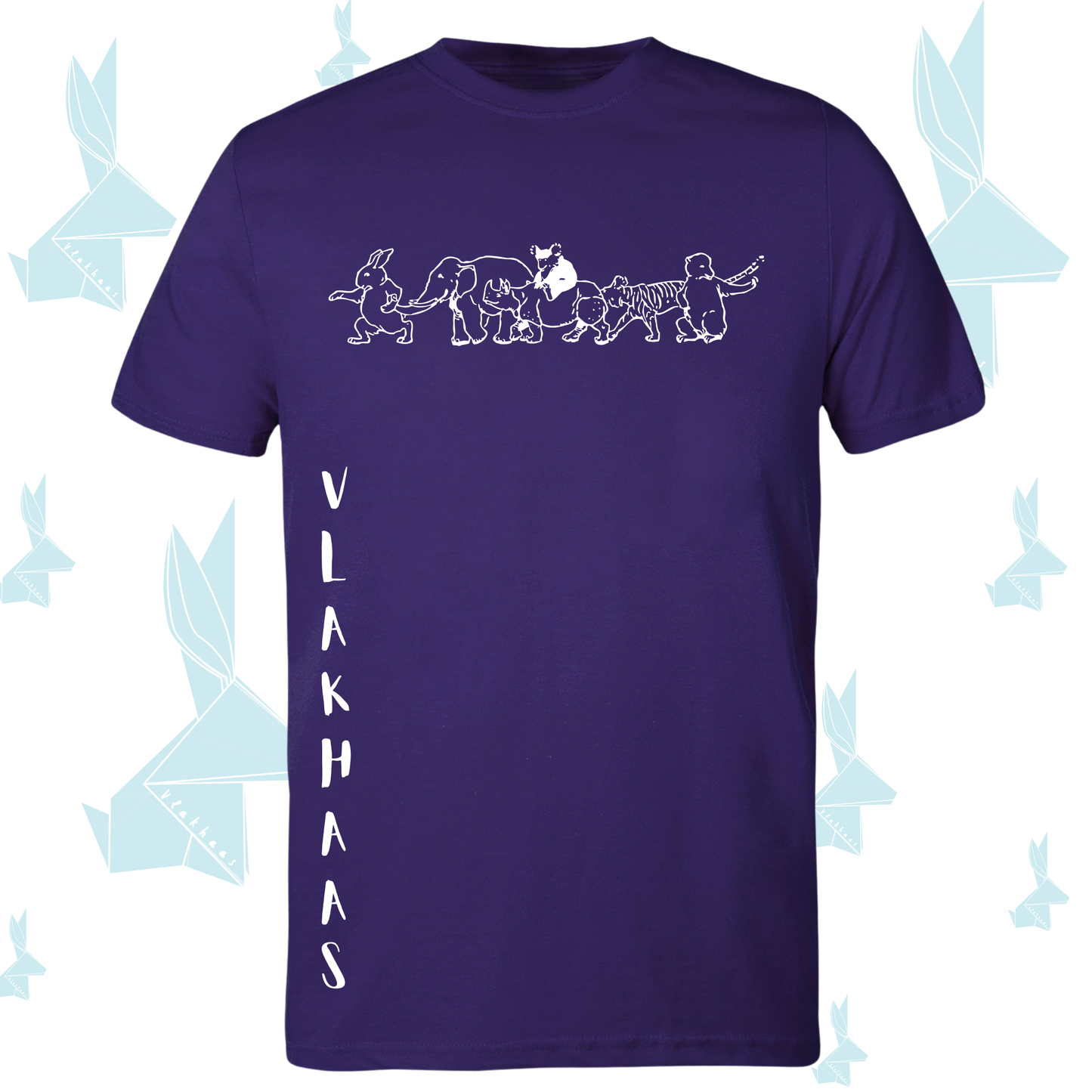 Vlakhaas T-Hemp vir Mans en Dames