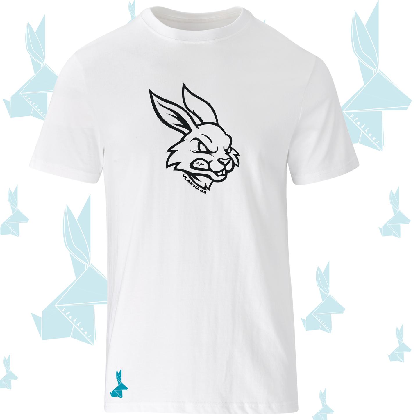 Vlakhaas Angry T-Hemp vir Mans en Dames