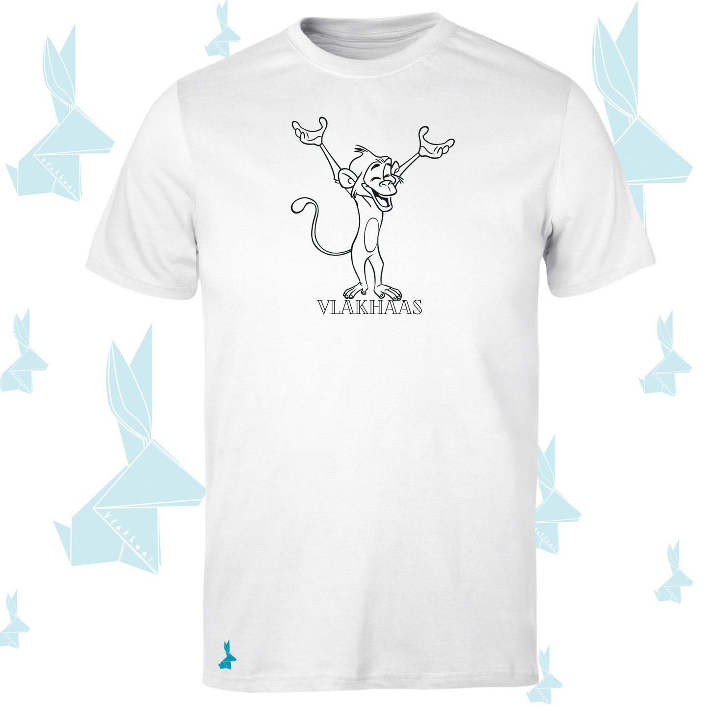 Vlakhaas T-Hemp vir Mans en Dames