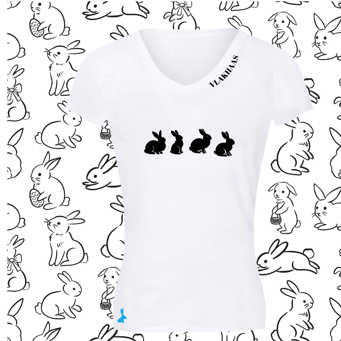 Vlakhaas T-Hemp vir Dames