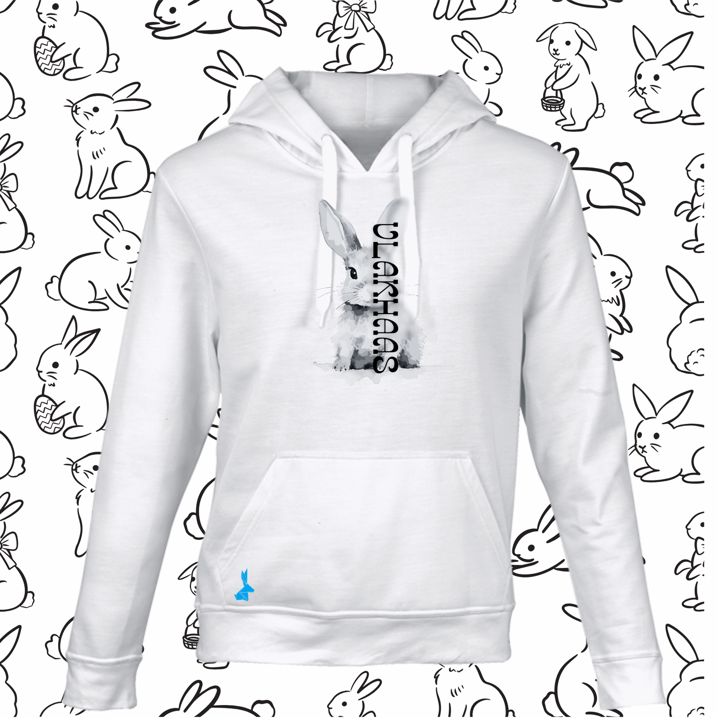 Vlakhaas Hoodie vir Mans en Dames