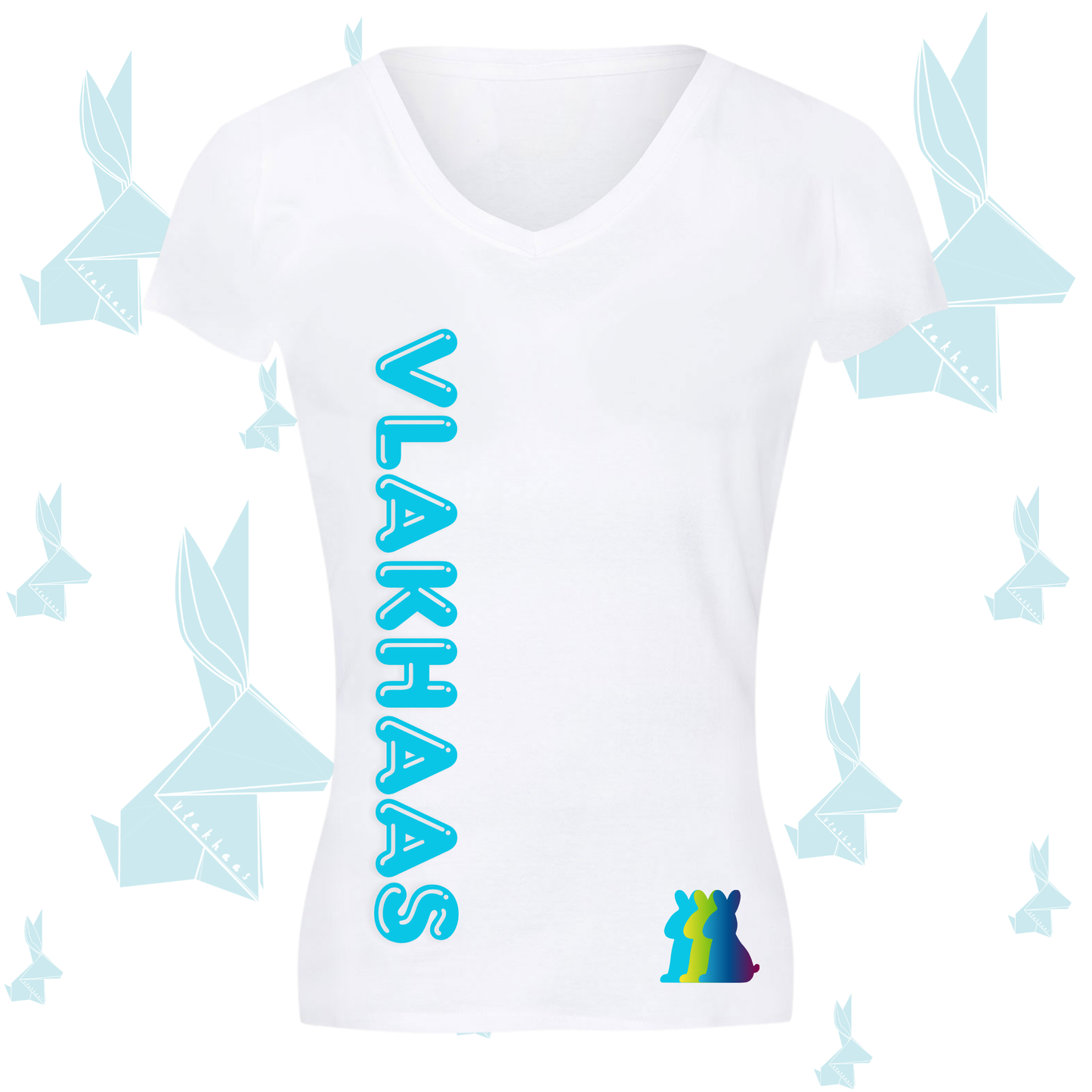 Vlakhaas 3 T-Hemp vir Dames