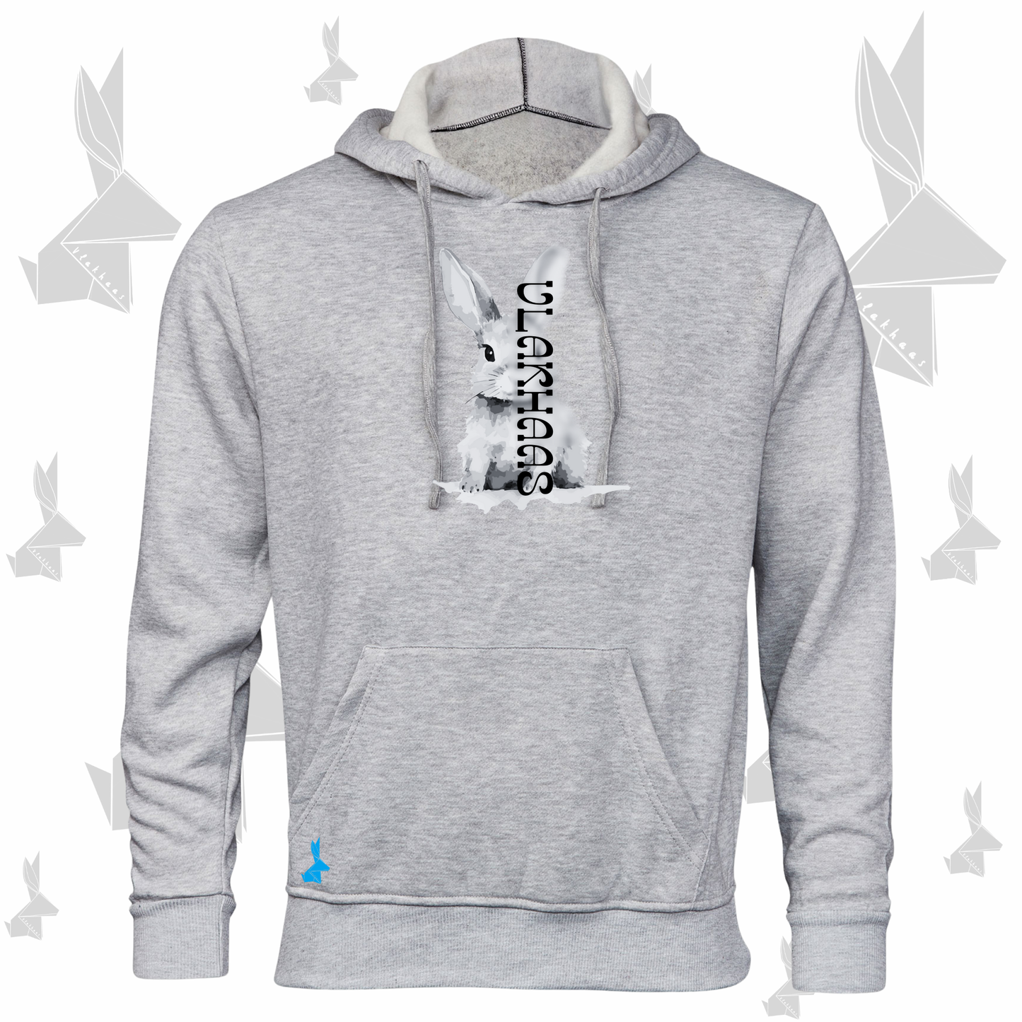 Vlakhaas Hoodie vir Mans en Dames