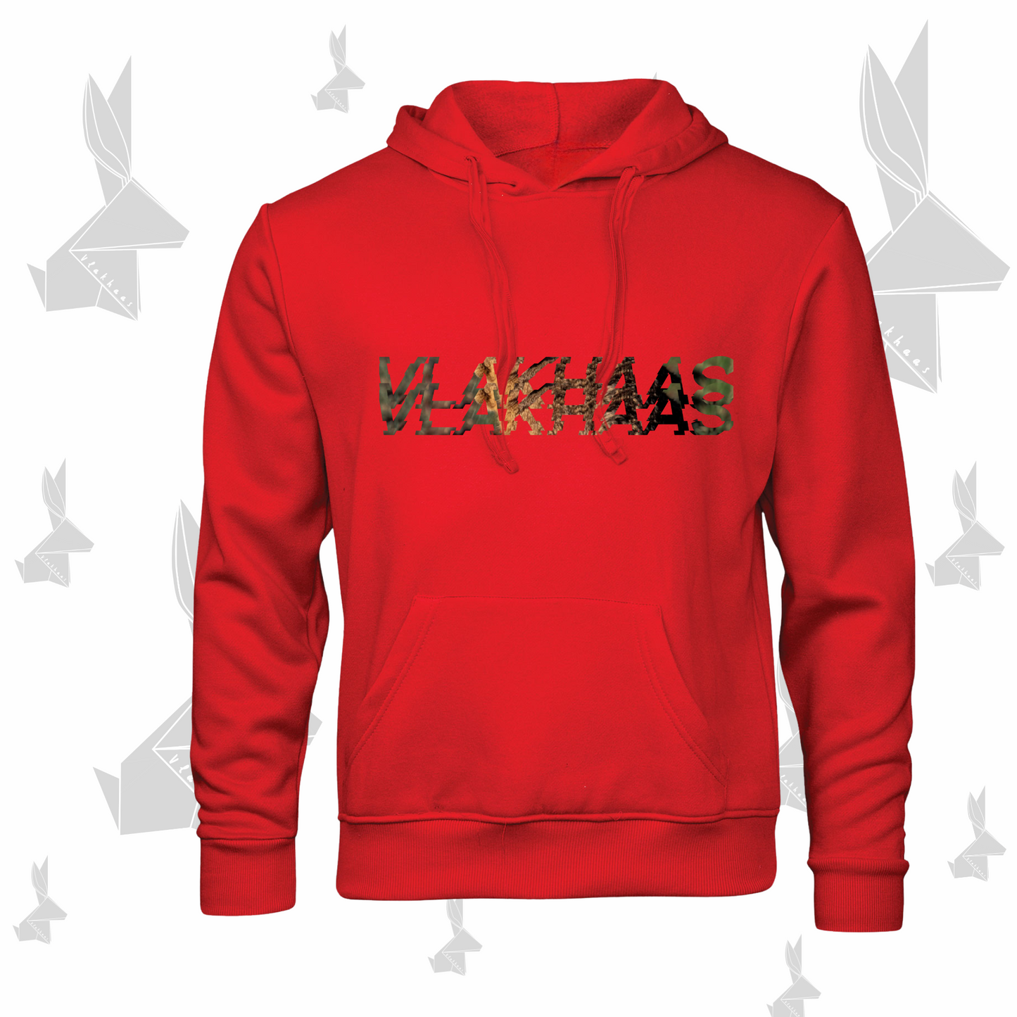 Vlakhaas Hoodie vir Mans en Dames