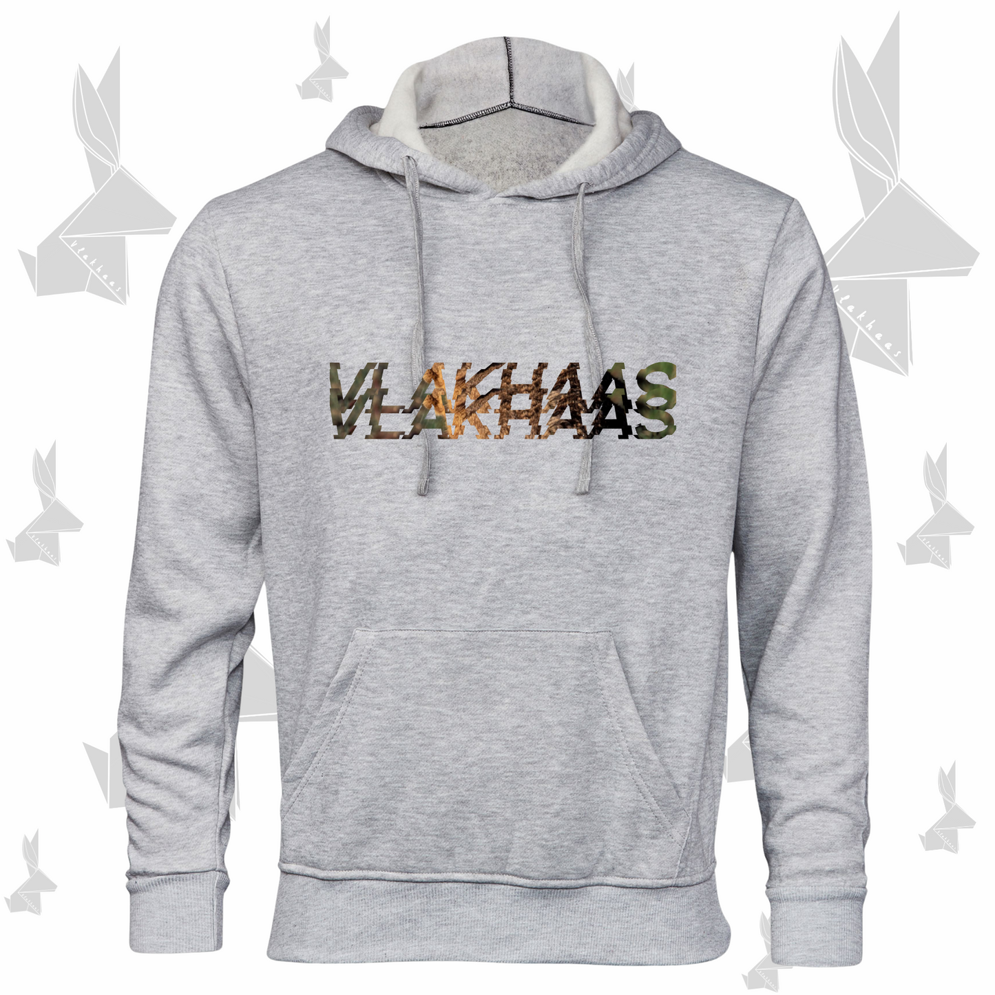 Vlakhaas Hoodie vir Mans en Dames