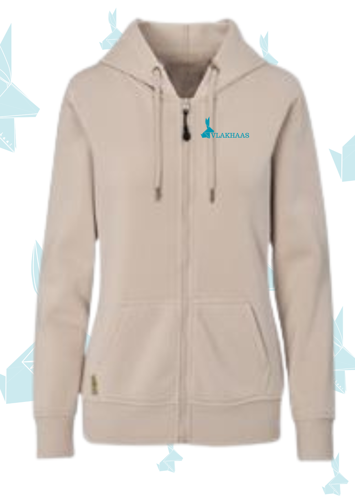 Vlakhaas Dames Rits Kappie Trui