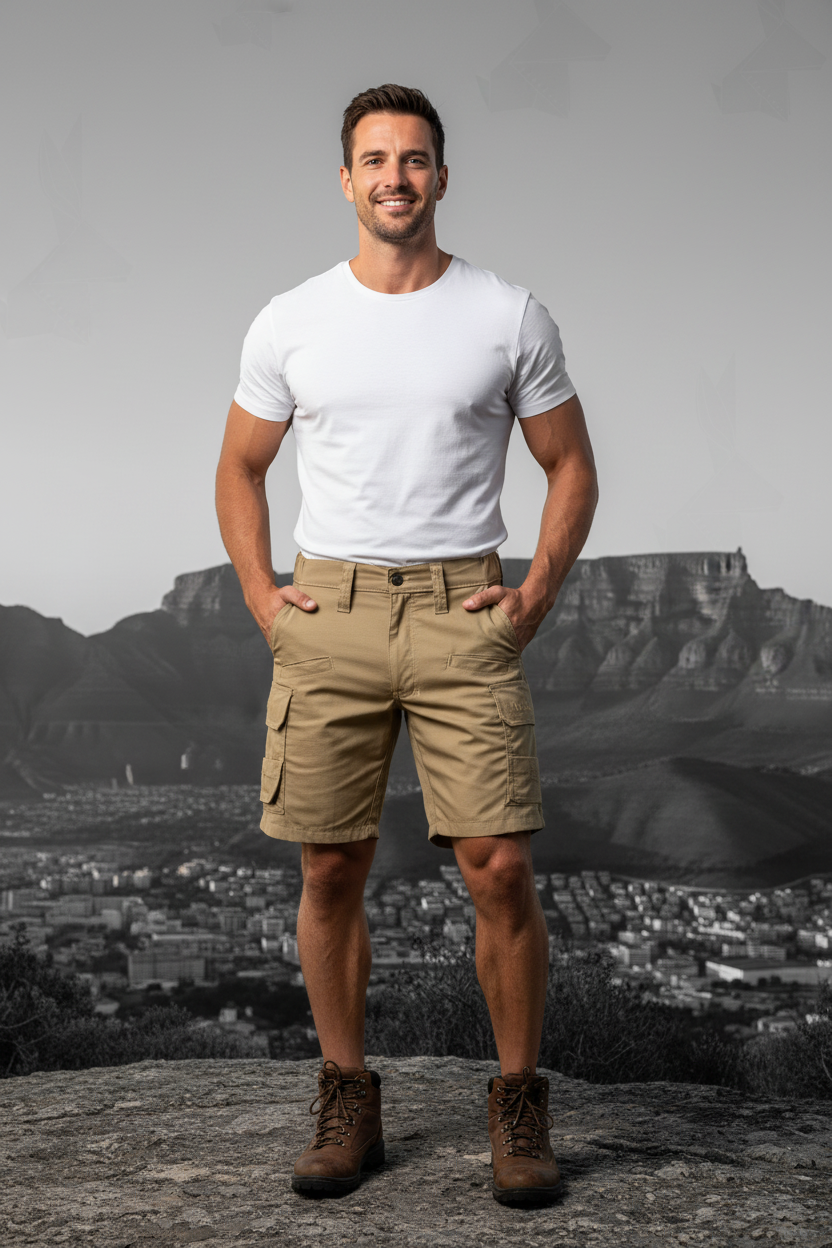 Vlakhaas Mans kort broek 14cm