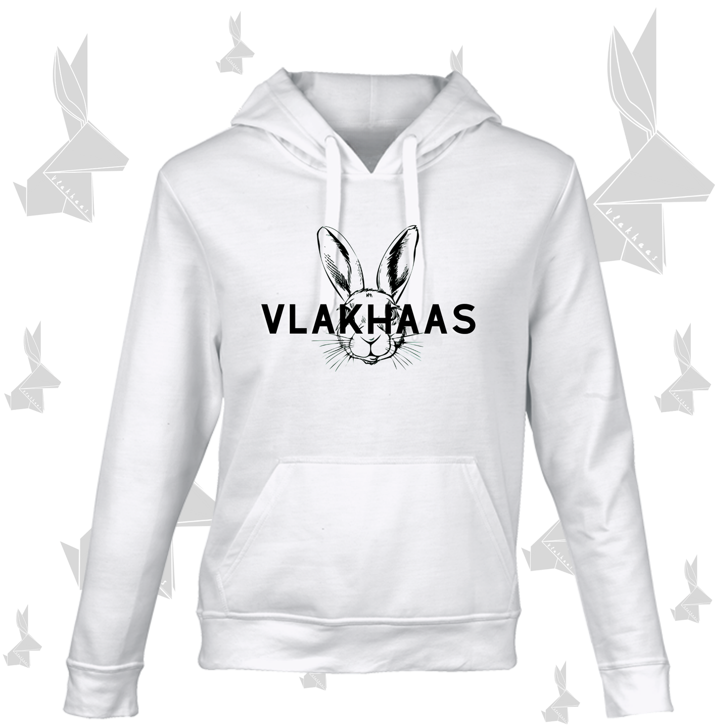 Vlakhaas Hoodie vir Mans en Dames