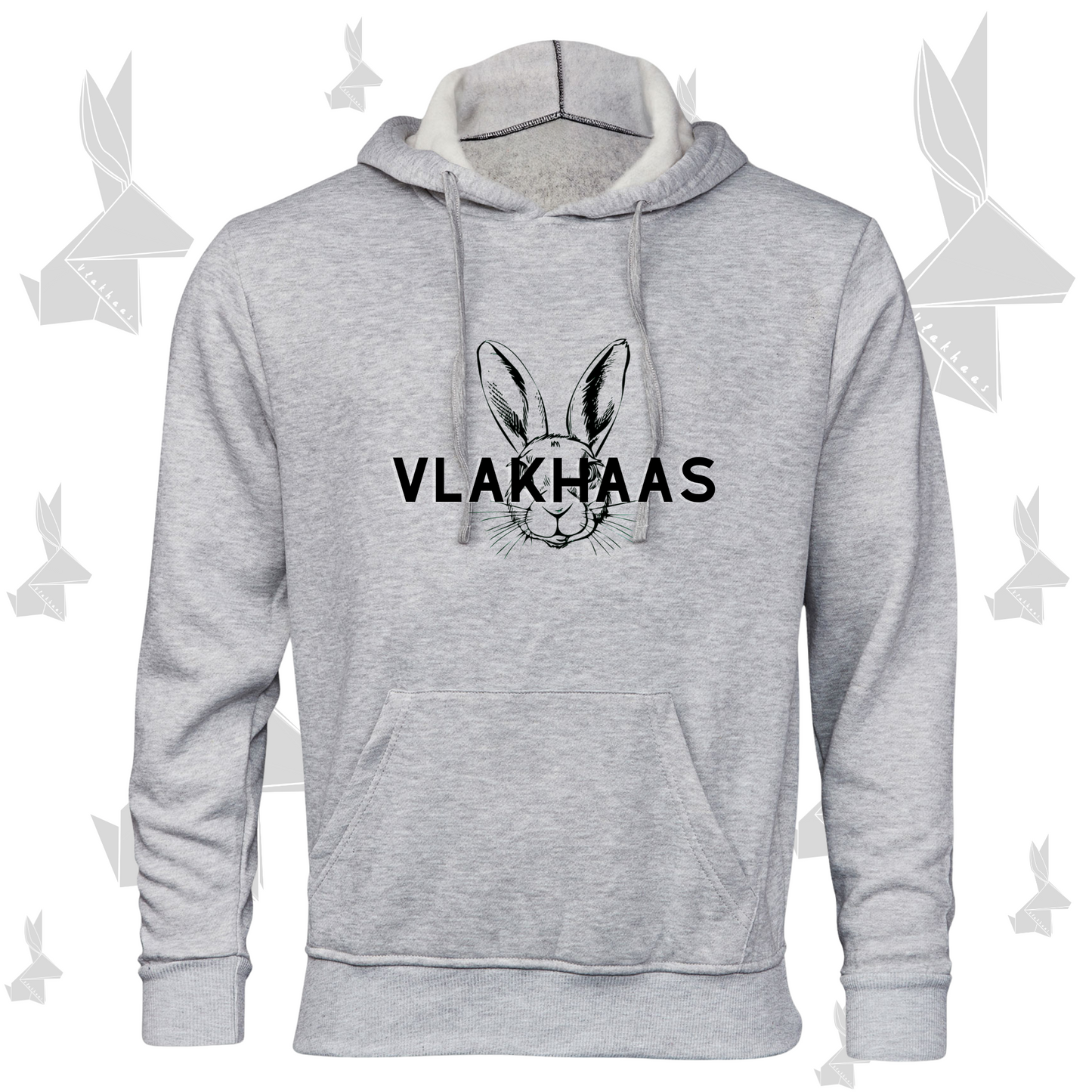 Vlakhaas Hoodie vir Mans en Dames